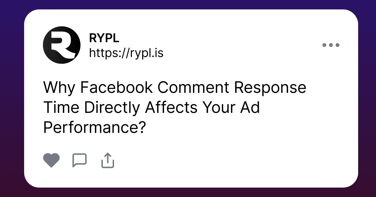 Why Facebook Comment Response Time Directly Affects Your Ad Performance